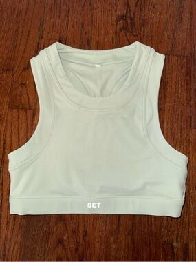 SET Active Sportbody High Neck Bra - Light Green - Size S